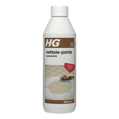 HG nettoie-joints concentré 0.5L FR - Produit Nettoyant pour Joints de Carrelage, Sols & Murs, 135050104 - Lot de 2