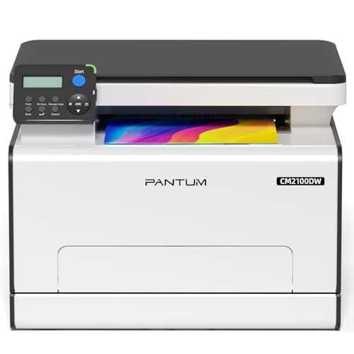 PANTUM CM2100DW Imprimante Laser Couleur Multifonction, Impression/Copie/Scan 3en1, Impression Recto-Verso Automatique, WLAN/Net/USB, 20ppm, pour la Maison et Le Bureau