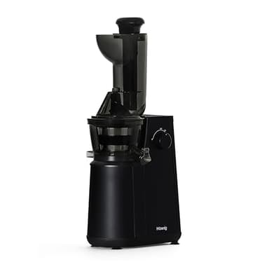 H.Koenig Extracteur de Jus de Fruits et Légumes vertical GSX24 Centrifugeuse Vitamin + sans BPA - 82 mm Large Bouche - 3 tamis pour jus fin ou épais et sorbet - Pression douce - 50 tours 400 W