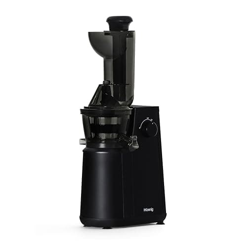 H.Koenig Extracteur de Jus de Fruits et Légumes vertical GSX24 Centrifugeuse Vitamin + sans BPA - 82 mm Large Bouche - 3 tamis pour jus fin ou épais et sorbet - Pression douce - 50 tours 400 W
