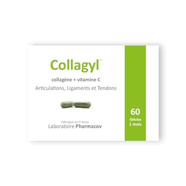 Collagyl - Renforce Les Articulations, Tendons et Ligaments - Améliore L’apparence De La Peau - Collagène Marin Pur + Vitamine C - Fabriqué en France - 1 mois - NATURAFRANCE