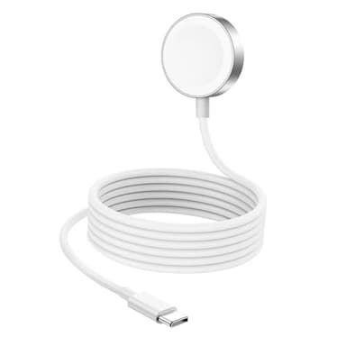 2025 Nouveau - Chargeur Rapide pour Watch【Certifié MFi】Câble de chargement pour station d'accueil magnétique vers USB-C (2m), Pour iWatch Series Ultra 2/10/9/8/7/SE/6~1, Base de Chargement pour Watch