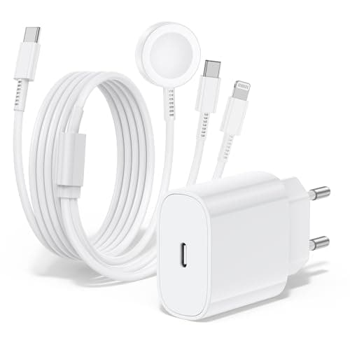 QZIIW Chargeur pour Apple Watch, chargeur rapide magnétique 20w pour Apple iWatch, câble original 3 en 1 multi-charge (2M) compatible avec les séries de montres Ultra 2/SE/10/9/8/7/6/5,iPhone 16/15/14