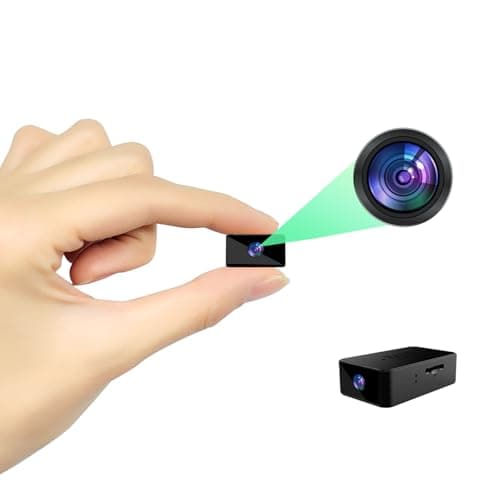 Caméra Espion - 1080P Mini Camera Cachée - Mini Camera Espion Discrete, Enregistrement en Boucle, Détection de Mouvement, un Bouton, Intérieur/Extérieur Videotyping Caméra avec audio(Pas de WiFi)