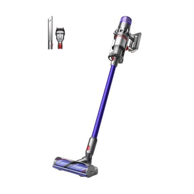 Dyson V11 Origin™ Aspirateur Balai sans Fil – 185 AW, 60 Min d’autonomie, Brosse Motorbar Auto-démêlante, 3 Modes, écran LCD, Long suceur, Station Murale, Nickel/Violet