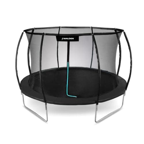 Trampoline d'extérieur - Diamètre : 244 cm - Certifié 8 - Avec clôture de sécurité et barres rembourrées - Pour enfants - Pour l'intérieur et l'extérieur - Charge maximale : 100 kg