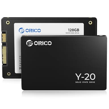 ORICO 128Go 2,5 Pouces SSD Interne SATA III 6Gb/s, 3D NAND Jusqu'à 500Mo/s Vitesse de Lecture, Compatible avec Les Ordinateurs Portables et Les PC de Bureau- Y20
