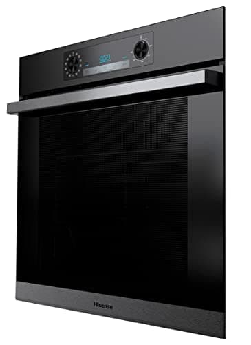 Hisense BSA65226AB Four multifonction - Cavité XXL de 77L, Thermoventilé, Hydrolyse, 13 fonctions de cuisson dont 3 fonctions vapeur, Mode Pizza 300°C, AirFry, Noir, Classe A