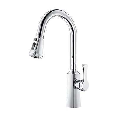 Kitchen Faucet Black with Pull Down Sprayer, Brass, for Kitchen Sink, Faucet Pull Out Pull Out,-Black