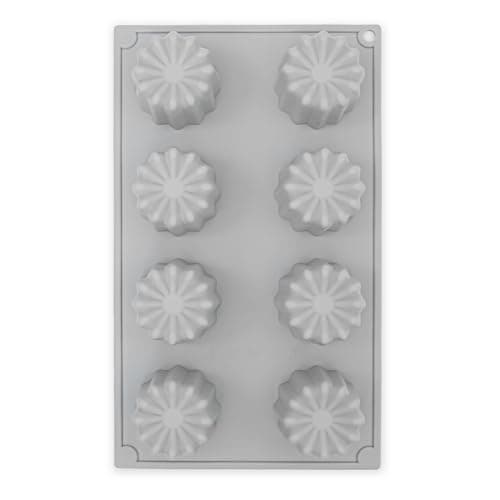 CÉCOA • Moule à Gâteau • Moule 8 Cannelés • Silicone Pro • Antiadhésif & Résistant • Démoulage Facile • Cuisson Homogène • Idéal Gâteaux & Entremets • Four, Congélateur & Lave-vaisselle
