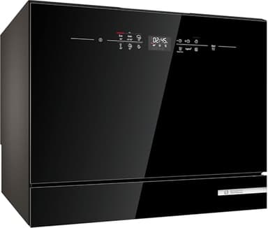 Bosch SKS6ITB00E, Série 6, Lave-vaisselle compact 55cm, Pose-libre, Noir
