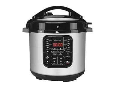 BEPER P101COS001 Pressure Cooker et Multicuiseur à Pression, Cuit Vapeur de 6 Litres - Autocuiseur Èlectrique avec 15 Programmes de Cuisson