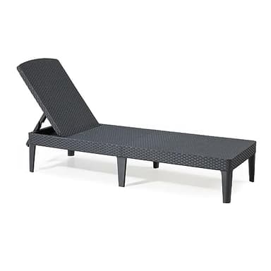Allibert Sunl Ounger pour Bain de Soleil, Graphite/Gris, 58 x 187 x 29 cm