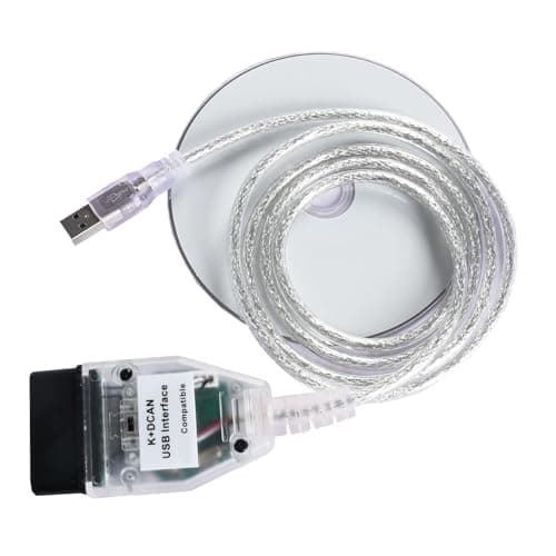 K+CAN K+DCAN Ediabas Outil de Diagnostic Voiture Câble OBD Interface USB avec Interrupteur pour FT232RL NCS Expert Coding Tool32 Programmation Compatible avec BMW E-Series