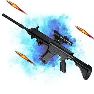 M416 Pistolet Jouet Gel Blaster Gun Bombe à Eau Mousse Balle Souple Double Mode loupe réglable Fusil De Sniper pour Noël Le Nouvel an Un Anniversaire adapté aux Jeux de Plein air