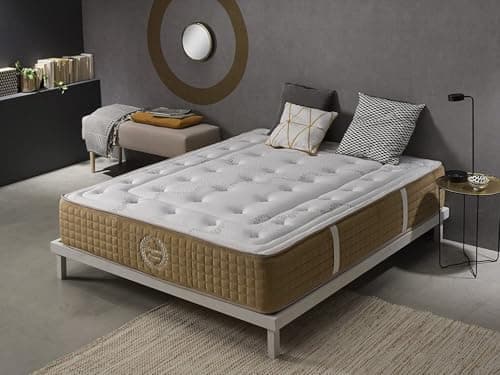 Matelas 180x200 cm Hybride BLISS COMFORT | Épaisseur 30 cm | 11 Zones de Confort | Soutien Ferme | Mousse H.R. viscoélastique & Ressorts ensachés | Ergonomique et Orthopédique | Extrêmement durable
