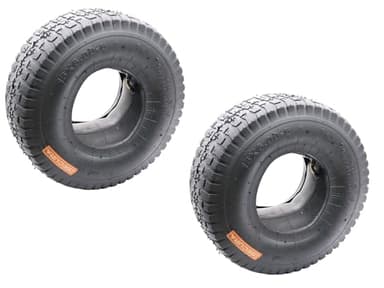 SECURA 2x pneus avec chambre à air 15x6.00-6 compatibles avec les tracteurs de pelouse autoportés
