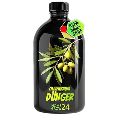HOMEGROW24 Engrais pour olives, engrais pour olivier, 500 ml, complexe de substances vitales 100% naturel avec micro-organismes et charbon végétal, pour une récolte abondante et des plantes saines
