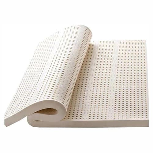 Matelas en latex naturel 170 x 100 cm 100 % caoutchouc pur rafraîchissant et soutien épais pour la maison, la chambre à coucher, solution de sommeil écologique