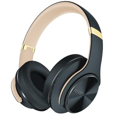 DOQAUS Casque Bluetooth sans Fil, Casque 90 Heure de Lecture, Casque Bluetooth 3 EQ Modes, Casque Audio avec Microphone Intégré, Casque sans Fil pour Cours en Ligne/téléphone/tablettes/pc