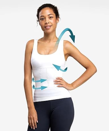 Débardeur Correcteur de Posture Femme | Anti Mal de Dos | Redresse Dos et Epaules | Effet Push-Up | Soutient la poitrine | Affine la silhouette | Favorise la circulation sanguine |