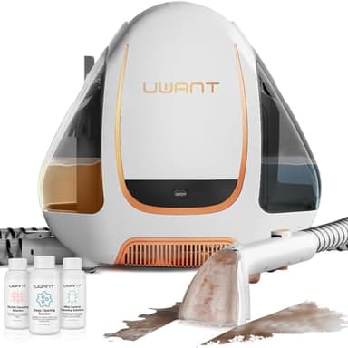 uwant B100 Nettoyeur Canapé Tissu 450W, Aspirateur-Laveur Nettoyeur de Tapis | pour canapé, Tapis, Rembourrage, Voiture | 12000Pa,70dB, Fabric Aspirateur Eau et Poussière