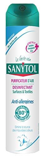 Sanytol - Désinfectant Purificateur d'Air Surface et Textile Anti Allergènes - Grand Air - 300 ml - Lot de 3 - Bactéricide, Virucide, Fongicide, Neutralise 94% des Allergènes
