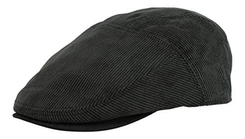 Gamble & Gunn Goodwood Casquette plate en velours côtelé Gris foncé - Gris - X-Large