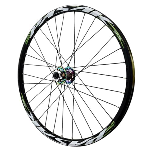 LPYDWZ Paire de Roues VTT 26" 27,5" 29" Freins À Disque Dégagement Rapide, Roues de VTT 32H Jante en Alliage D'aluminium Haute Résistance Vélo Noir for Roues 7-12 Vitesses(Front Wheels,26 inch)