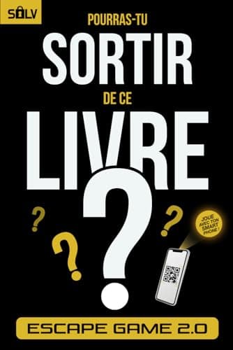 Pourras-tu sortir de ce livre ?: Escape game pour adultes avec des énigmes et casse-têtes interactifs, à jouer seul ou à plusieurs