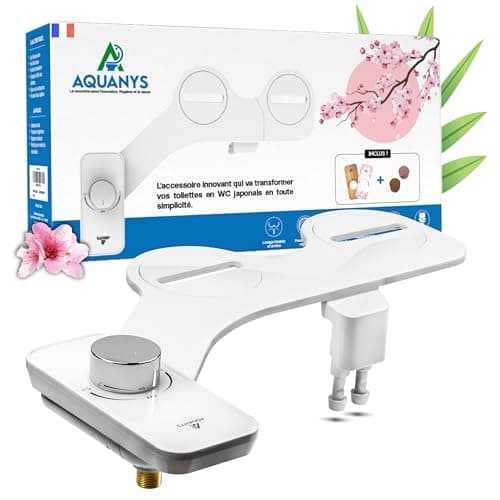 Toilette Japonaise - Kit Complet WC Installation Facile - Marque Française - Personnalisable - Bidet Japonais Compact - Hygiénique, Ecologique, Economique - Douchette Moderne (Pack Classique)
