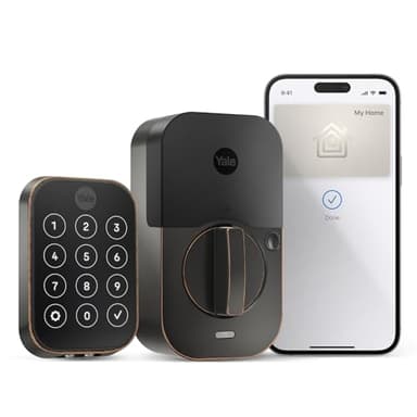 Yale Assure Lock 2 Plus Apple Home Keys Deadbolt (Tap to Open), Oil Rubbed Bronze Key-Free Smart Entry Door Lock with Wi-Fi Connected Touchscreen Keypad for Code Entry, YRD450-N-WF1-0BP
