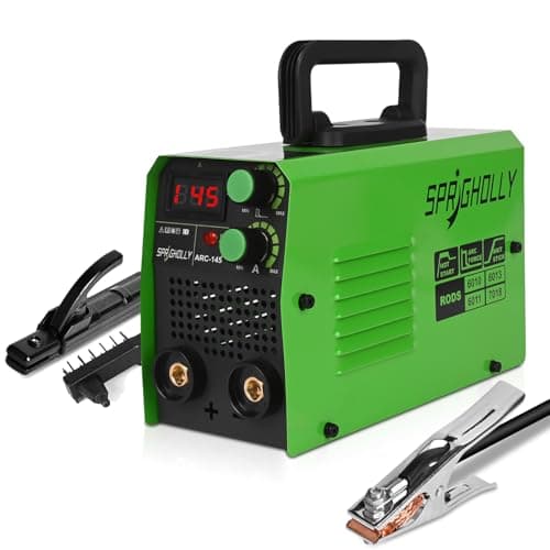 Mini Poste a Souder Inverter 145A IGBT, Poste à Souder ARC Lift TIG, Pince de Terre de Haute Qualité et Affichage LED, Hot-Start & Anti-Stick, Modèle ARC145