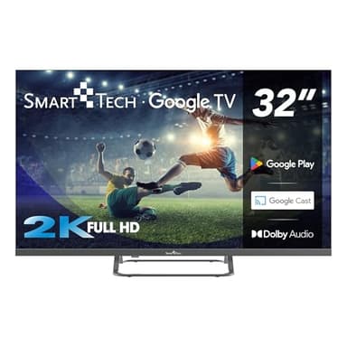 Smart Tech TV - Smart Tech Google TV LED 32" Full HD 32fg01v; 3 HDMI, 2 USB, Dolby Audio