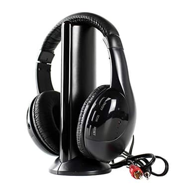 Gosera Casque Radio sans avec Base éMetteur 5 en 1 TV TV Casque sans pour Ordinateur Mh2001