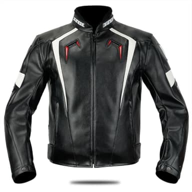 Baymate Blouson Moto Homme Armored Équipement de Protection pour Moto Blouson Cuir Homme Moto Vestes de Sport Homme pour Racing Camping de Chasser-3XL