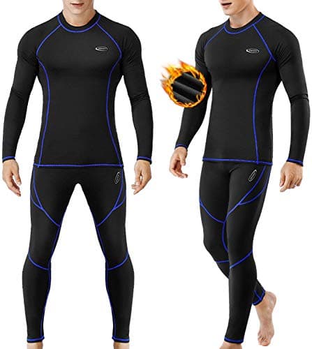 Mobiusphy sous-Vêtement Thermique Homme Ensemble de sous-vêtements Thermiques L
