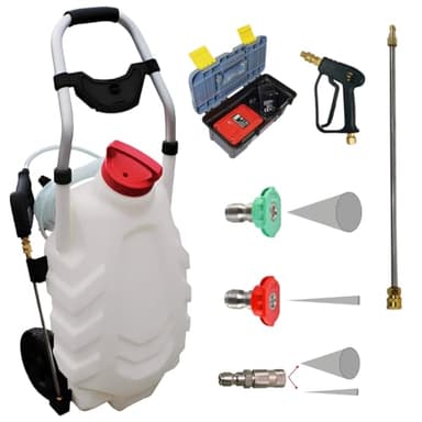 FORUM EQUIPEMENT - Pulvérisateur Électrique Pro Sprayer III 30L – Pulvérisateur Électrique Toiture Longue Portée à Batterie Rechargeable, Débit 240 L/H, Tuyau 8m - 1 Batterie