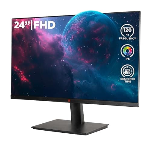 Konix Écran Gaming Nebula 24" PC, PS4, PS5, Switch, Xbox - Résolution Full HD 1 080 px - 120 Hz - 4 ms - FreeSync - HDMI 2.0 - DisplayPort - Dalle IPS
