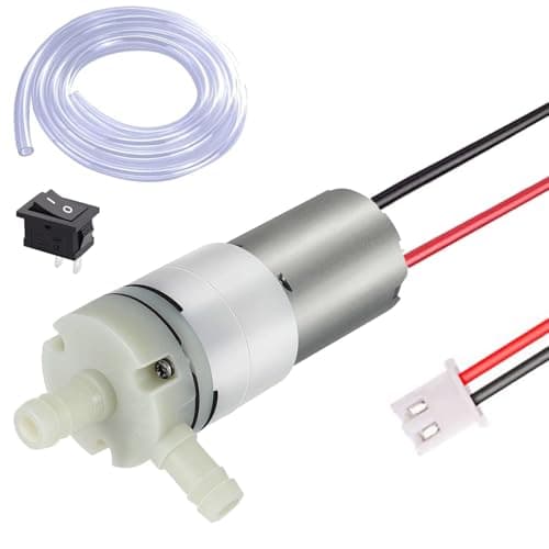 RUNCCI-YUN Mini Pompe 12v,DC 12V 370 Pompe à Vide électrique,Pompe à Eau à Membrane 12V Pompe auto-amorçante Micro Mini Pompe à Eau Electrique pour Machine à thé AquariumWater Cooling