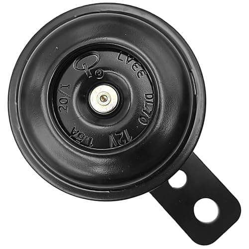 Klaxon Moto 12V, Corne de Signal Universelle, Avertisseur Klaxon, Universal Avertisseur pour Voitures, Klaxon Moto Avertisseur Motocycle Universel Horn, Corne Imperméable Noir pour Moto, Véhicule