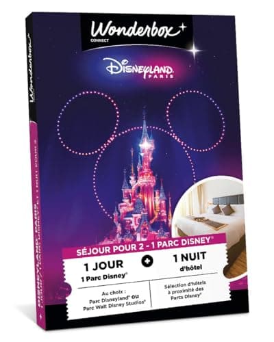 Disneyland Paris - Séjour pour 2-1 Parc Disney® - Coffret Cadeau - Ticketbox - Idée Cadeau Divertissement