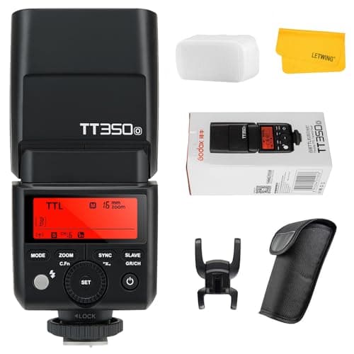 Godox TT350O TTL Flash pour Olympus/Panasonic, 2.4G sans Fil GN36 1/8000s HSS Speedlite pour Appareil Photo Olympus E-P5 E-P3 Pen-F E-M10II E-M5II et Panasonic DMC-GX85 DMC-G7 DMC-GF1 DMC-LX100