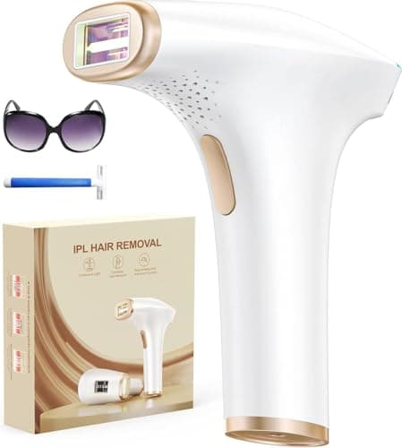 Haarlosy IPL Épilateur Lumière Pulsée - 3 en 1 [HR/SC/RA], 9 Niveaux d'énergie Épilateur Laser Définitif pour Visage/Aisselles/Bikini, Épilation Laser Hair Removal Indolore Femme/Homme