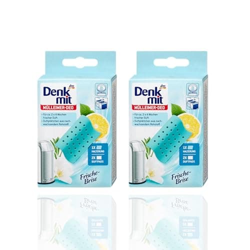 Lot de 2 désodorisants pour poubelle Fraîcheur Brise fraîche pour 4 semaines