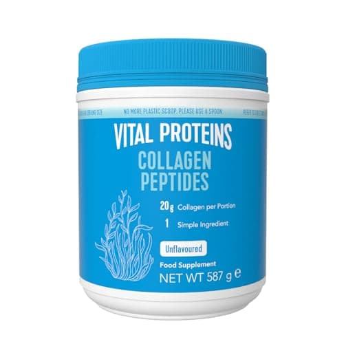 Vital Proteins Collagen Peptides complément alimentaire(Type I, III), Collagène hydrolysé Non Aromatisé, Cheveux, Ongles, Peau, Sans Gluten, Sans colorant ni Conservateur 20g par portion, 587g