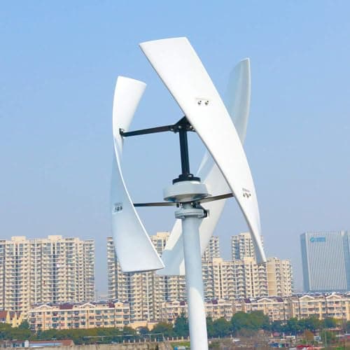 FANYING Éolienne magnétique Verticale silencieuse 5000 W 3 pales pour Maison Verticale 12 V 24 V Kit Complet d'éolienne à autoconsommation, pour terrasse, Marine, Bateau,24V
