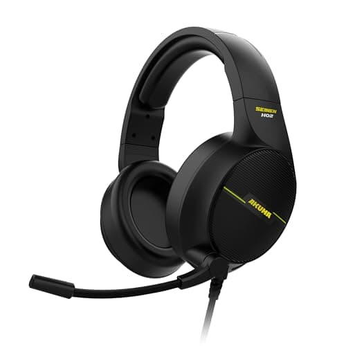 AKUMA - Casque Gaming filaire SEINEN H02 Audio Stéréo, Ultra Léger, Basses profondes - jack 3.5mm pour PC PS5 PS4 Xbox One Mac Nintendo Switch Smartphone - noir