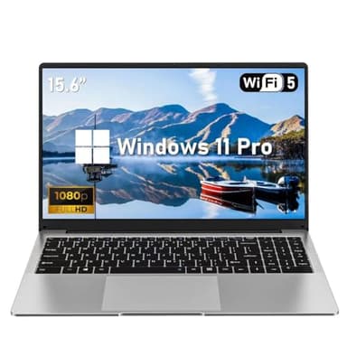 FUNYET Ordinateur Portable 15.6 Pouces,Ordinateur Portable Windows 11 Pro,N4000 CPU 1920 × 1200p IPS écran fhd Ordinateur Portable 8GO 256GO SSD USB Bluetooth Mini HDMI WiFi