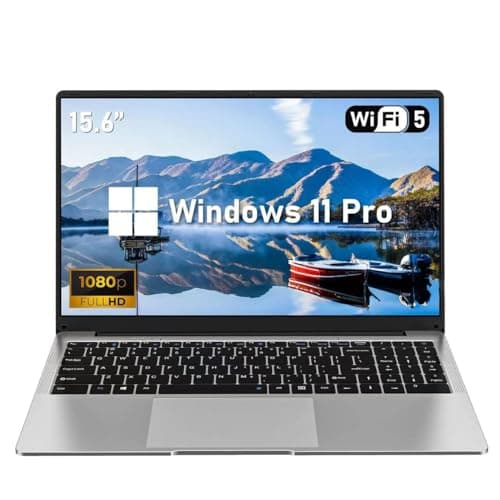 FUNYET Ordinateur Portable 15.6 Pouces,Ordinateur Portable Windows 11 Pro,N4000 CPU 1920 × 1200p IPS écran fhd Ordinateur Portable 8GO 256GO SSD USB Bluetooth Mini HDMI WiFi